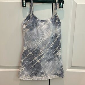 Hard tail tank top with built in shelf bra